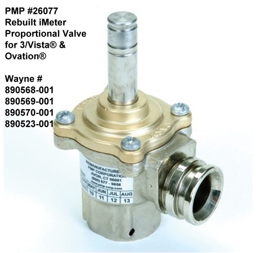 PMP Rebuilt 26077 Wayne iMeter Proportional Valve for 3/Vista&reg; & Ovation&reg; (4 Screw cover)
